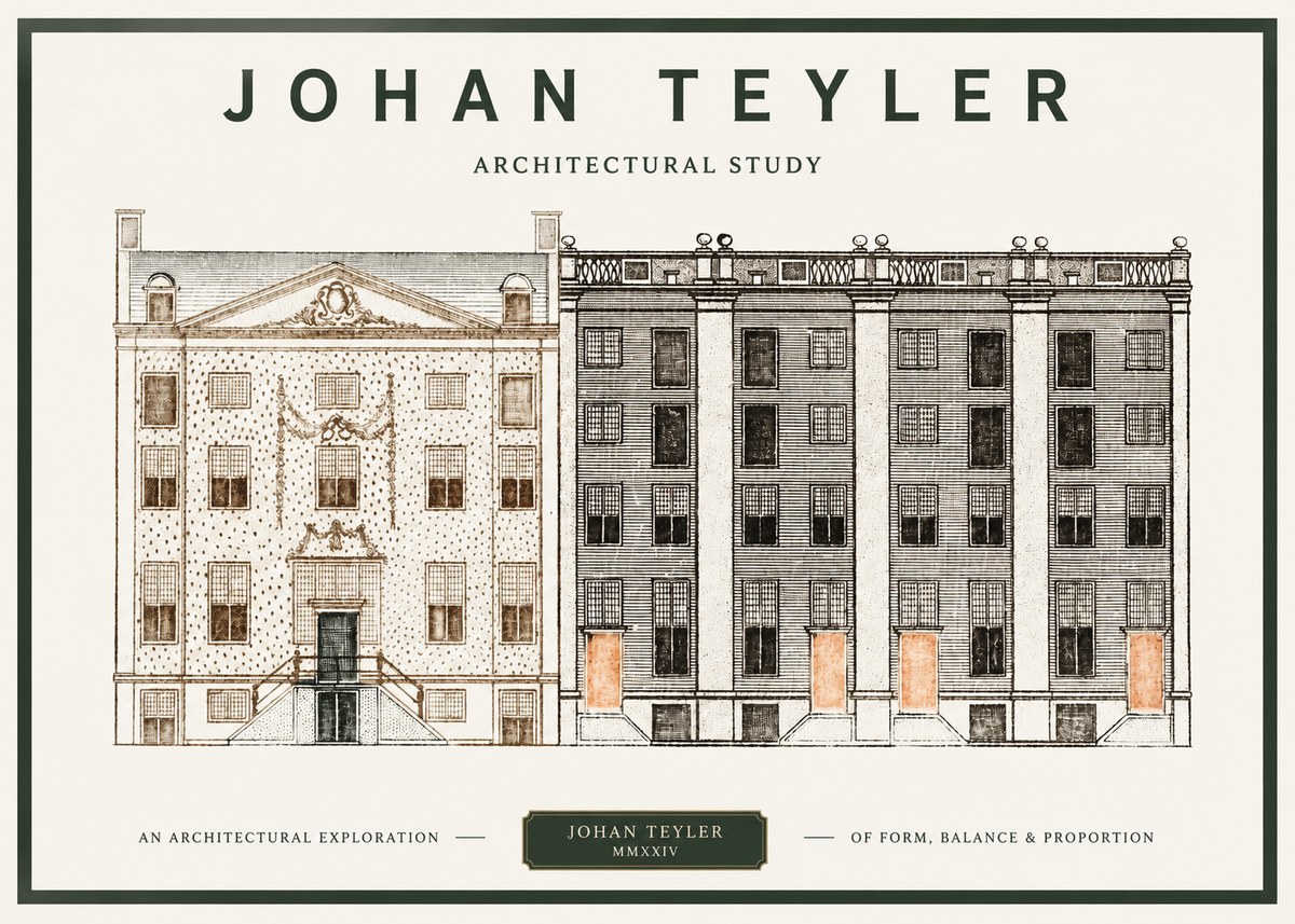 Johan Teyler Architectural Study IV No1 - Póster