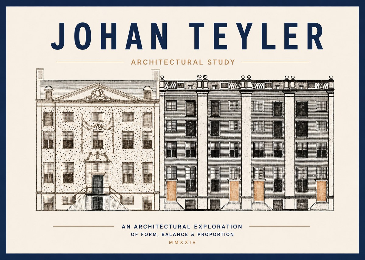Johan Teyler Architectural Study IV No3 - Póster