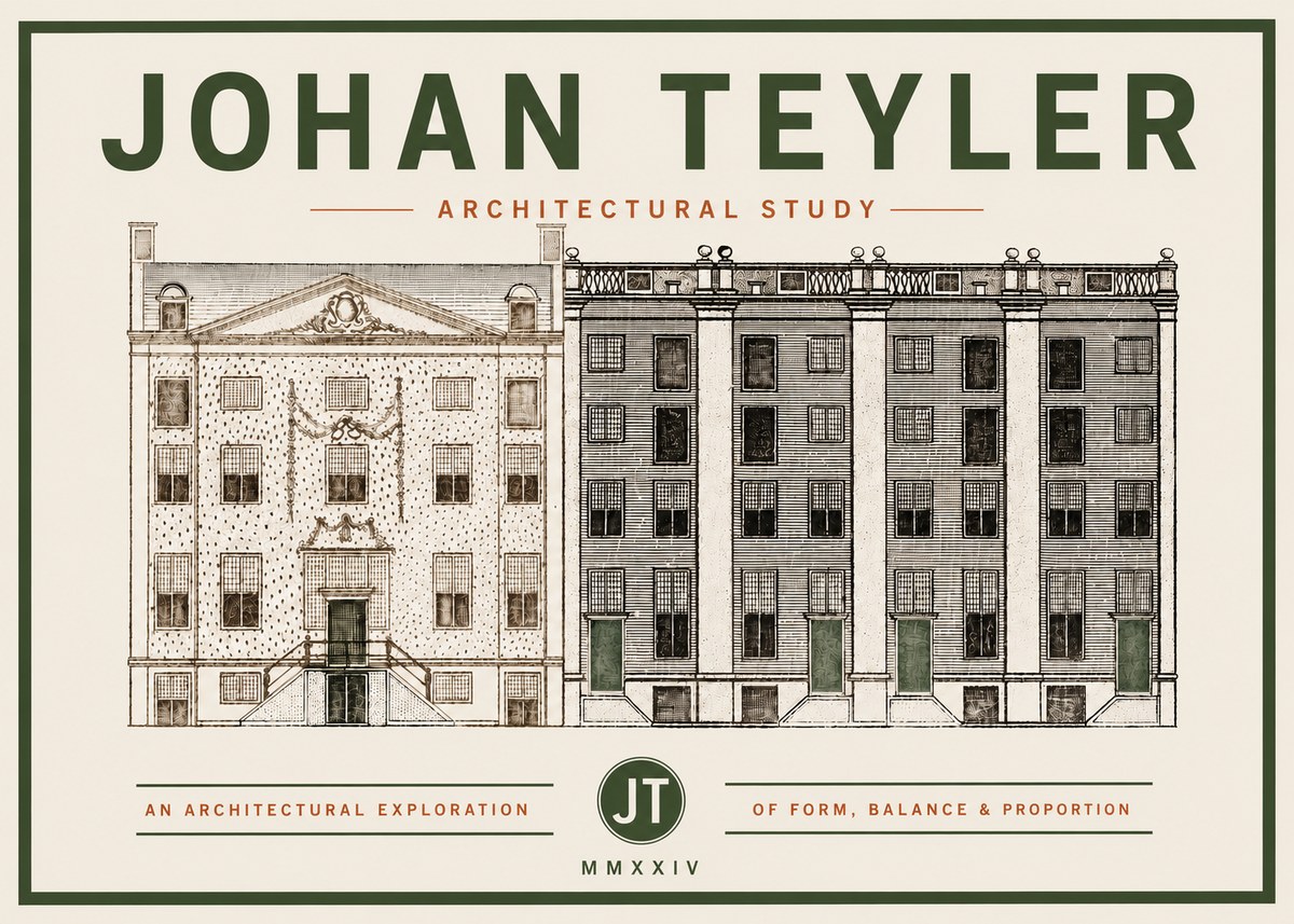 Johan Teyler Architectural Study IV No4 - Póster
