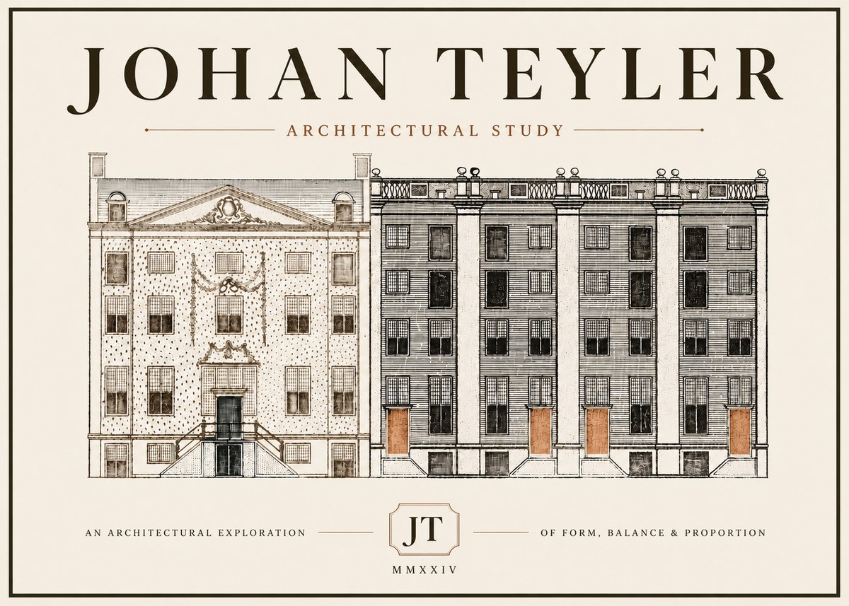 Johan Teyler Architectural Study IV No5 - Póster
