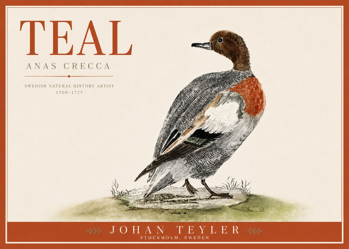 Johan Teyler Teal No3 - Póster