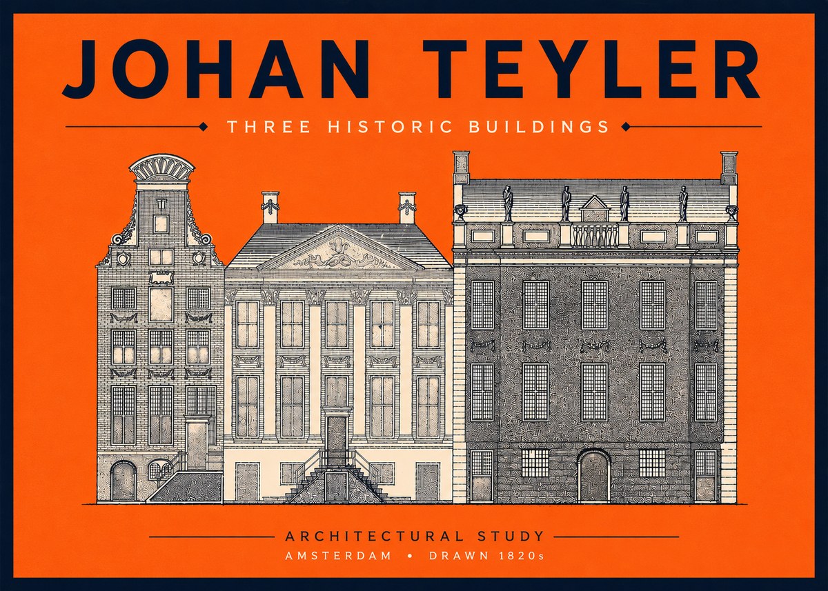 Johan Teyler Three Historic Buildings No5 - Póster