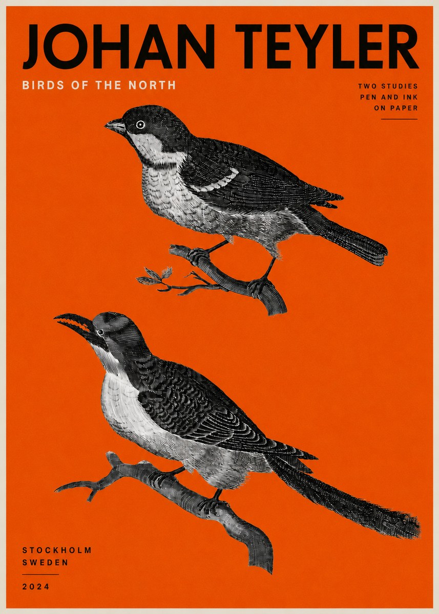 Johan Teyler Two Studies No2 - Póster