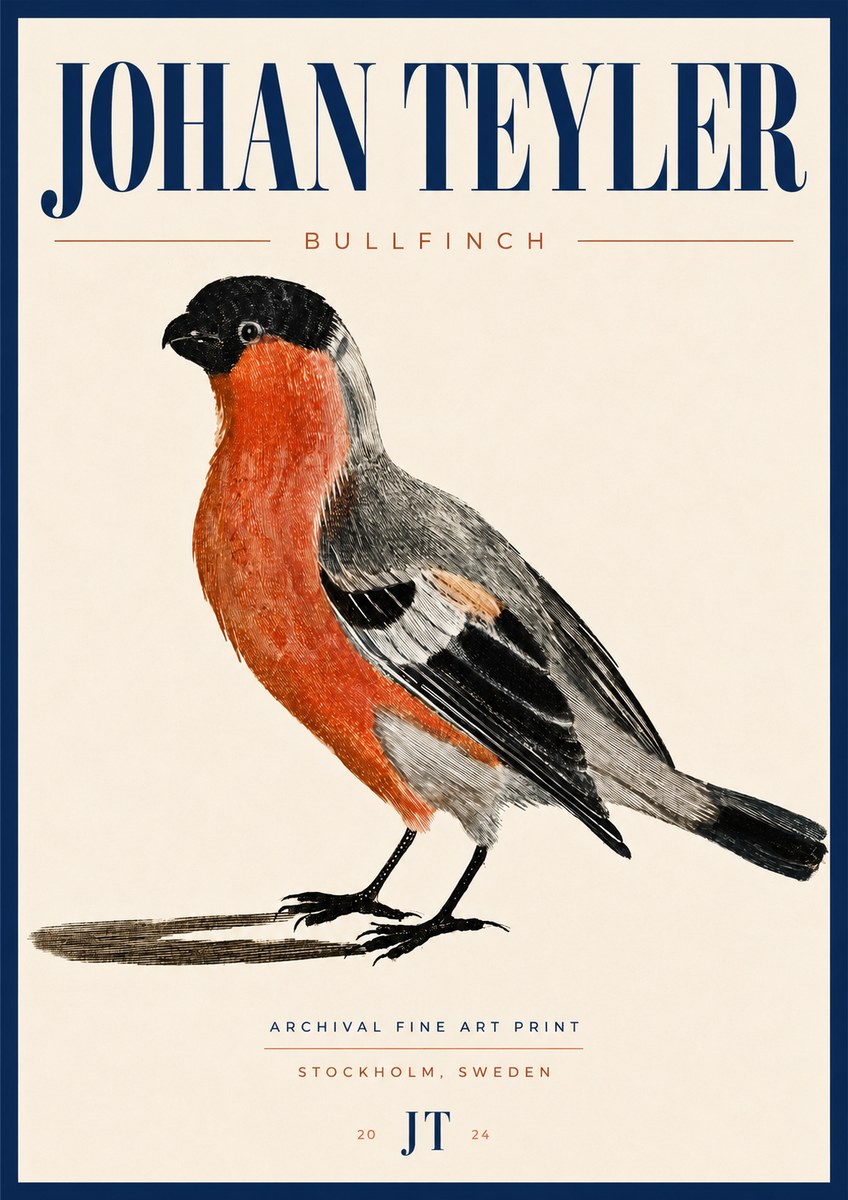 Johan Teyler Bullfinch No4 - Póster