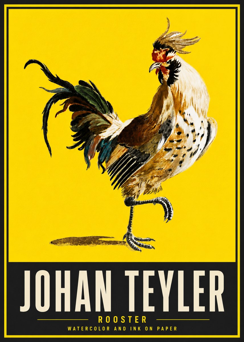 Johan Teyler Rooster No5 - Póster
