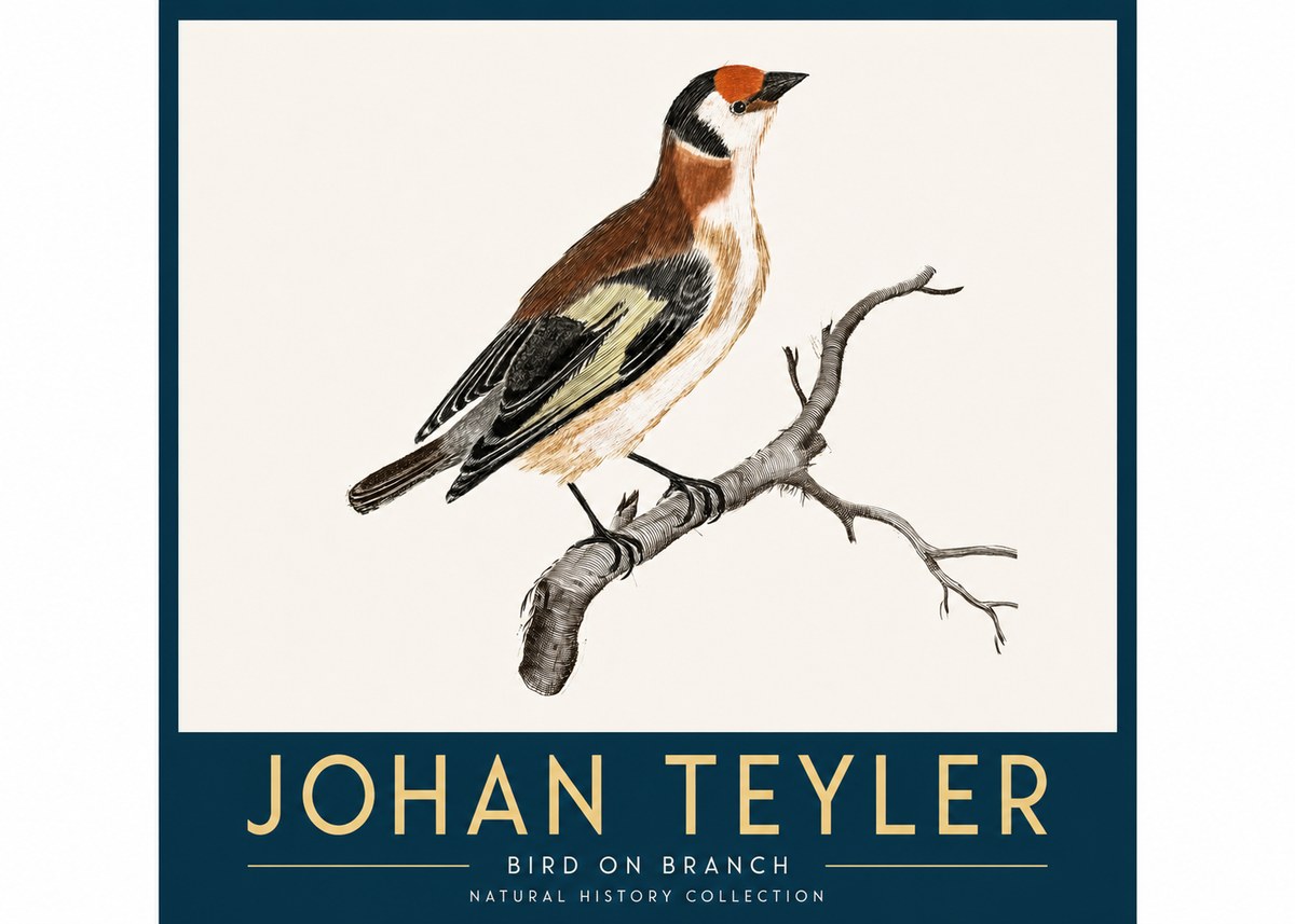 Johan Teyler Song of the Finch No4 - Póster