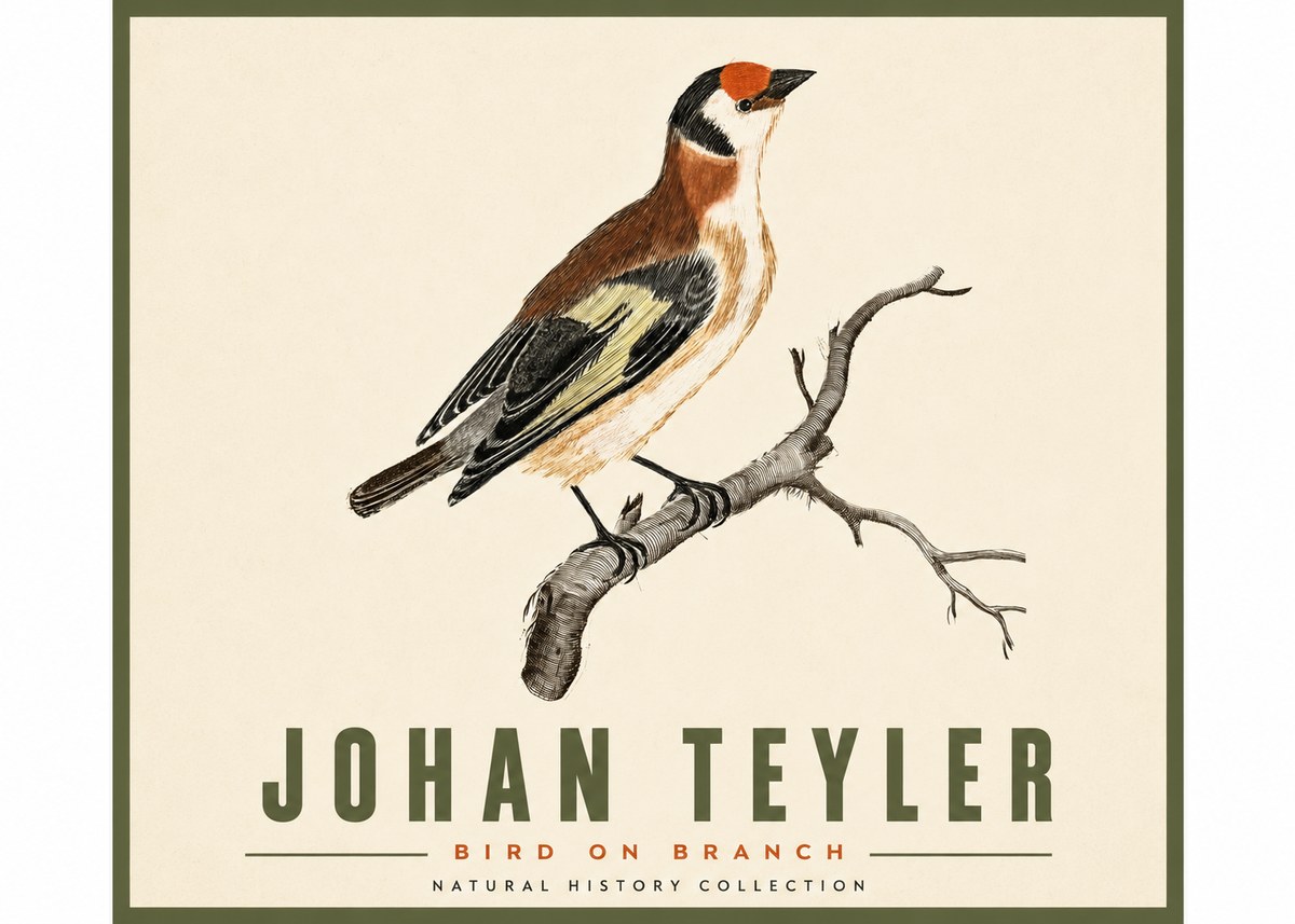 Johan Teyler Song of the Finch No5 - Póster