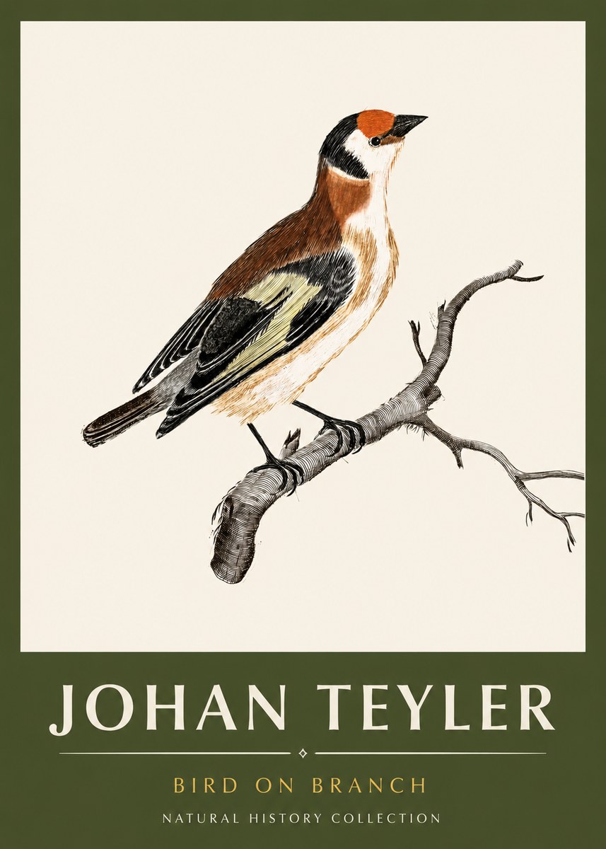 Johan Teyler Song of the Finch No6 - Póster