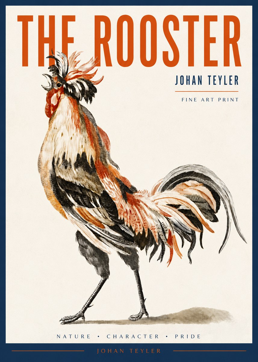 Johan Teyler The Rooster No2 - Póster