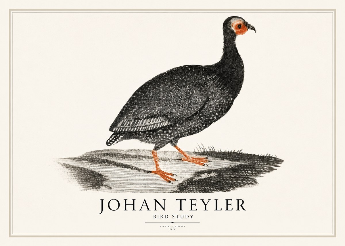 Johan Teyler Bird Study III No1 - Póster
