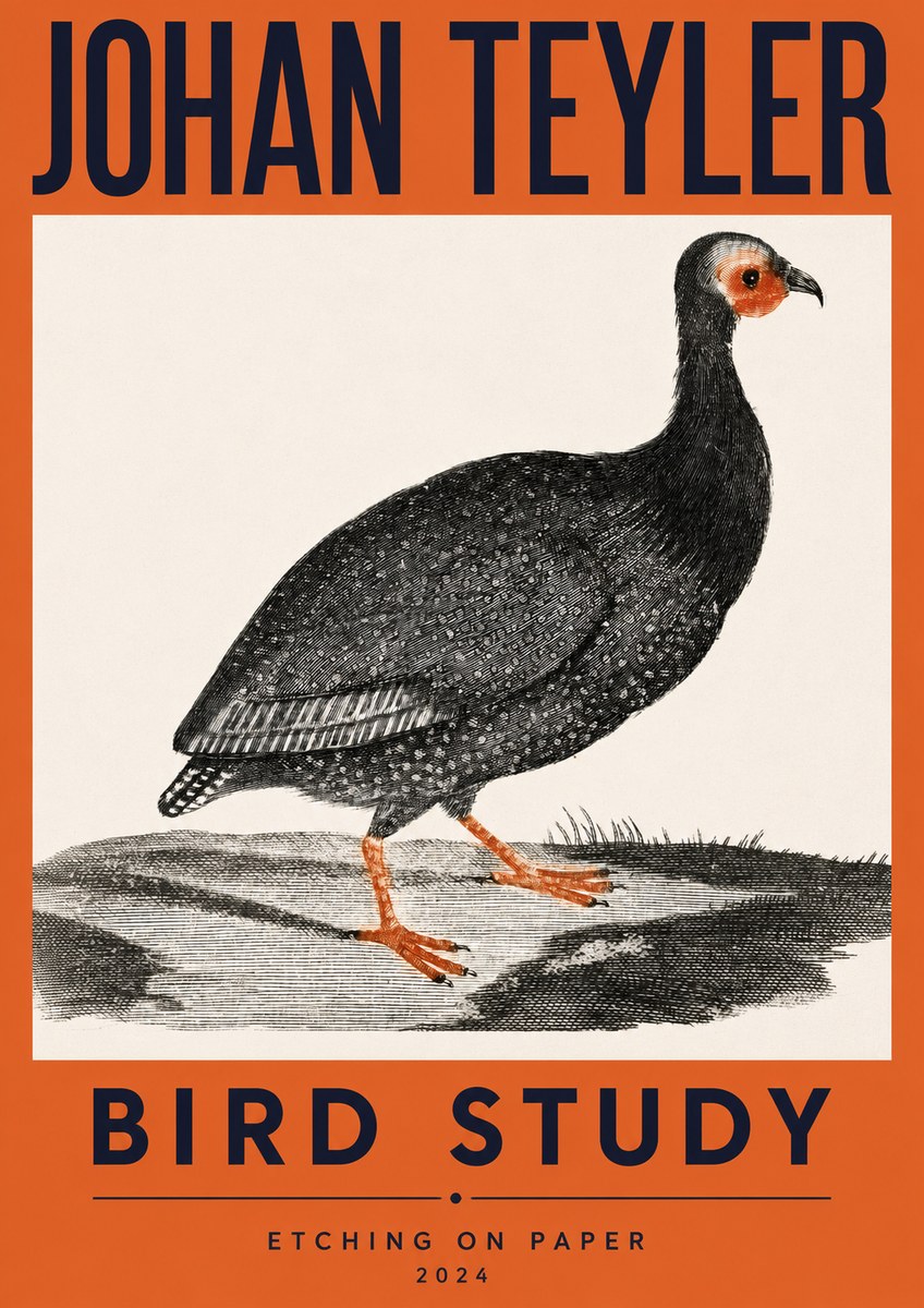 Johan Teyler Bird Study III No2 - Póster