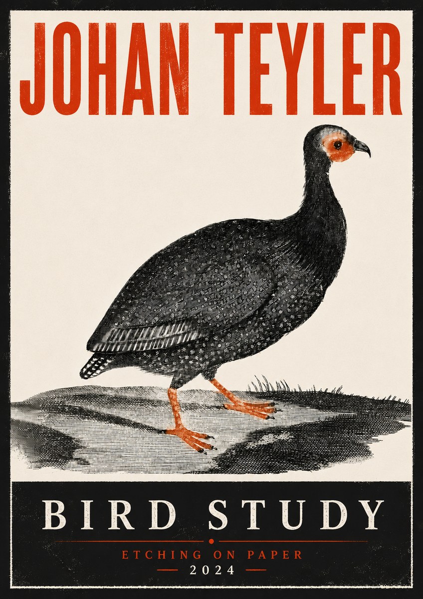Johan Teyler Bird Study III No6 - Póster