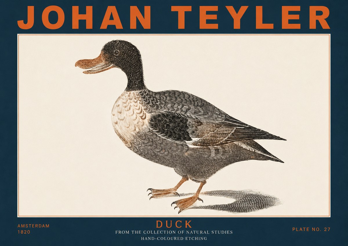 Johan Teyler Duck I No4 - Póster
