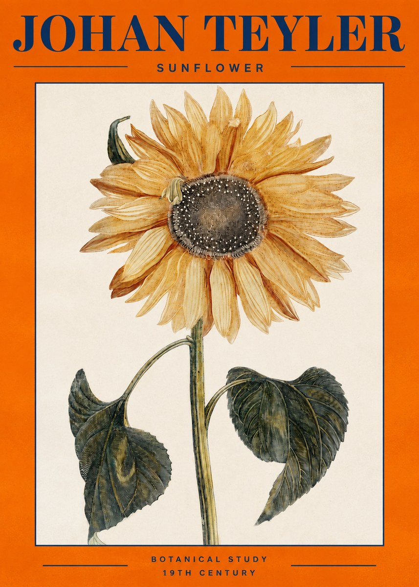 Johan Teyler Sunflower No2 - Póster