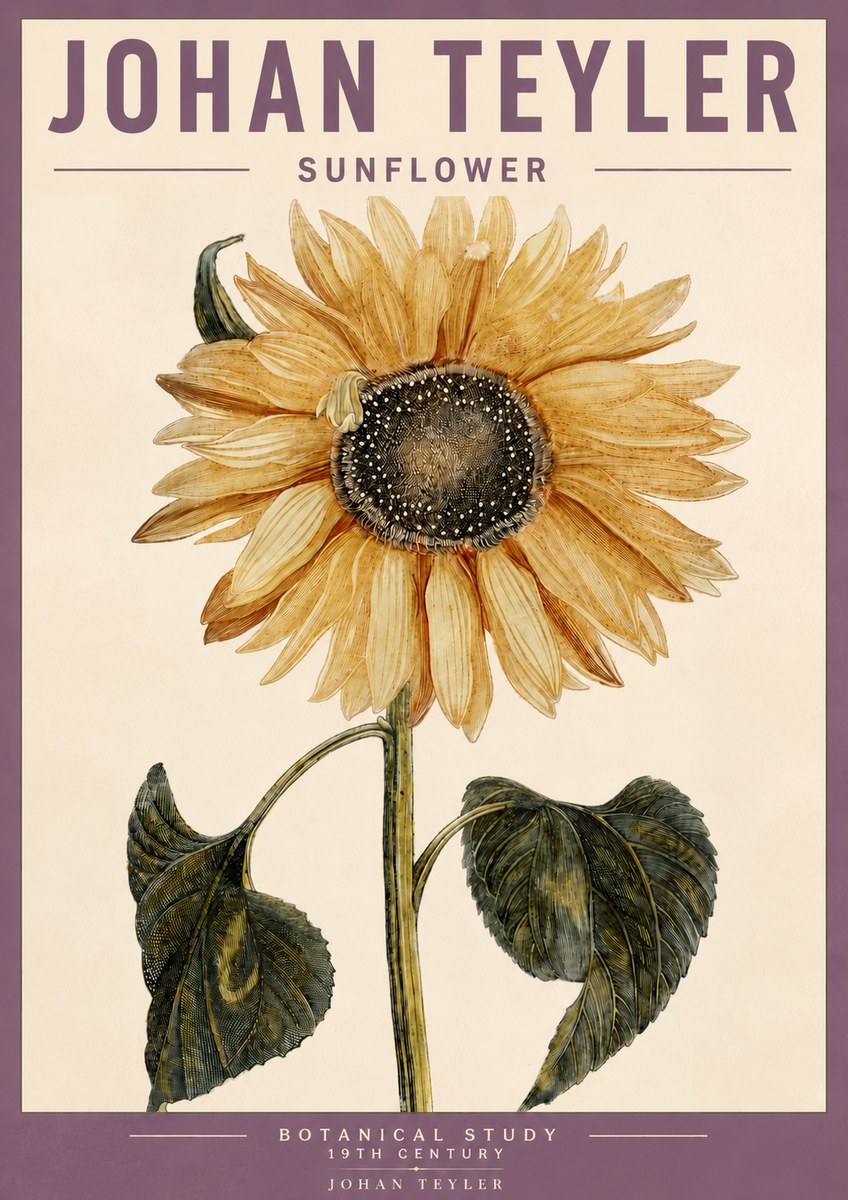 Johan Teyler Sunflower No5 - Póster
