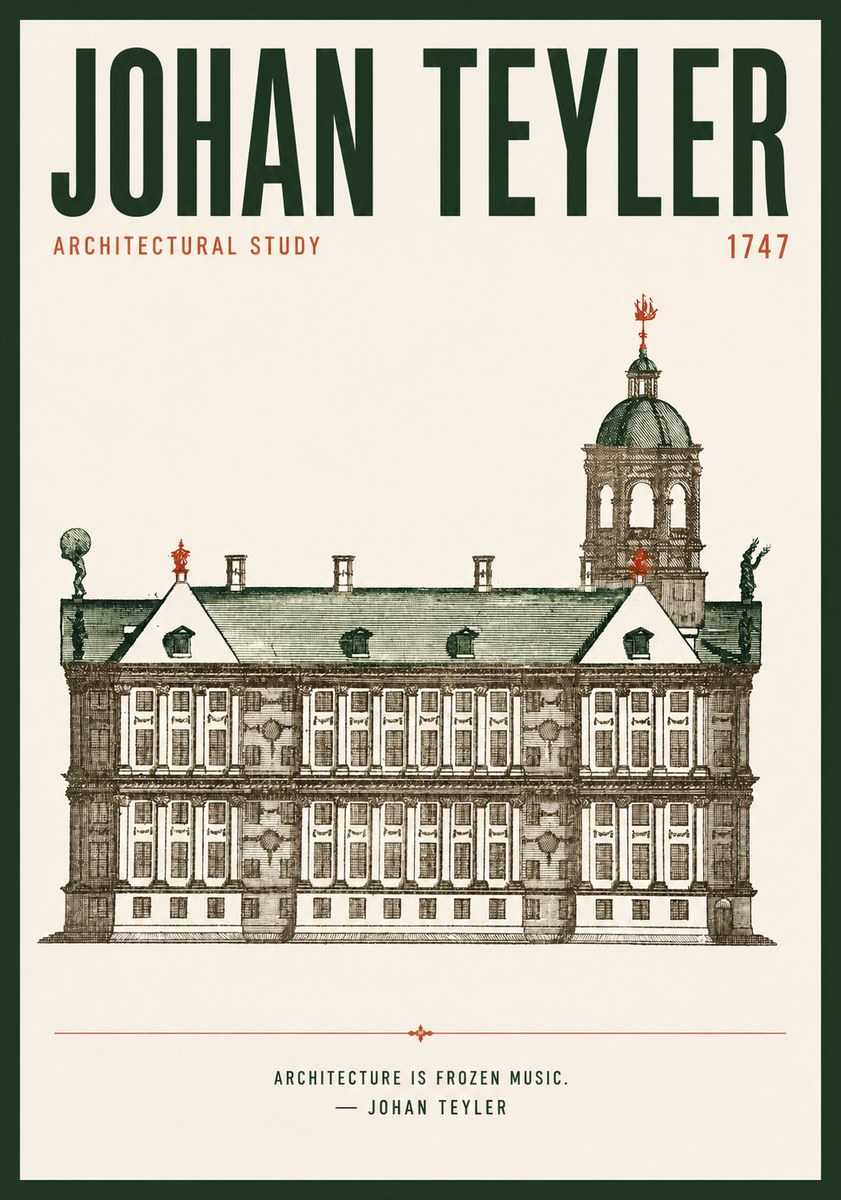 Johan Teyler Architectural Study V No4 - Póster