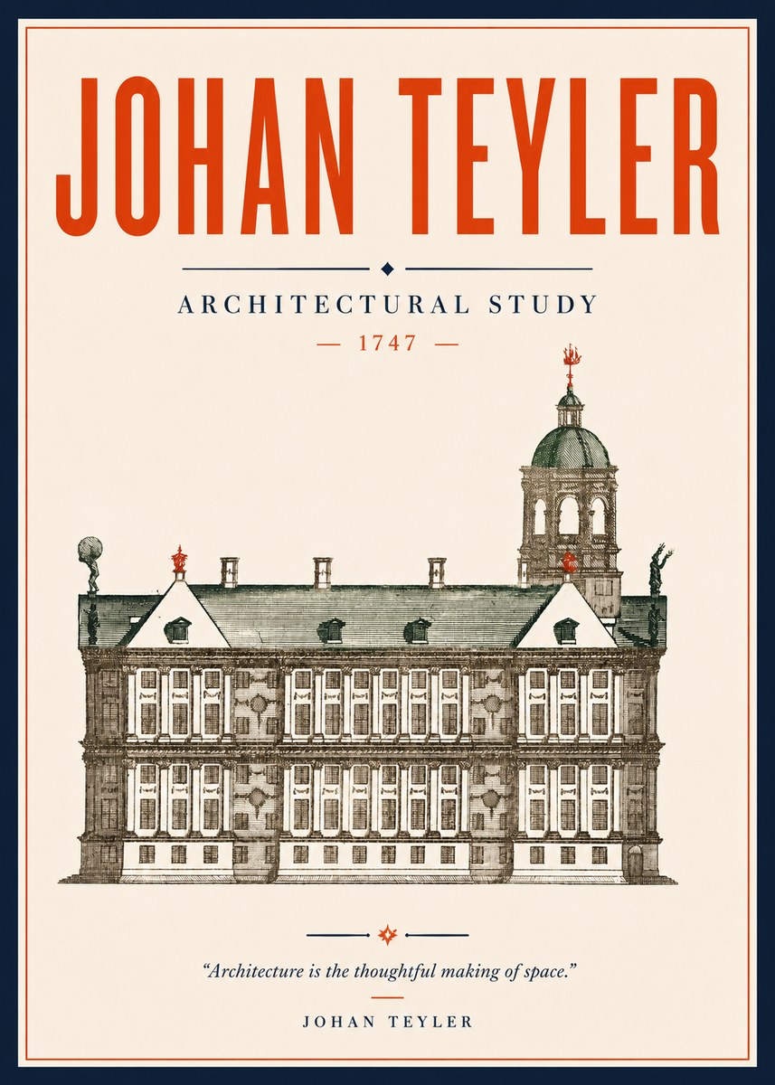 Johan Teyler Architectural Study V No5 - Póster
