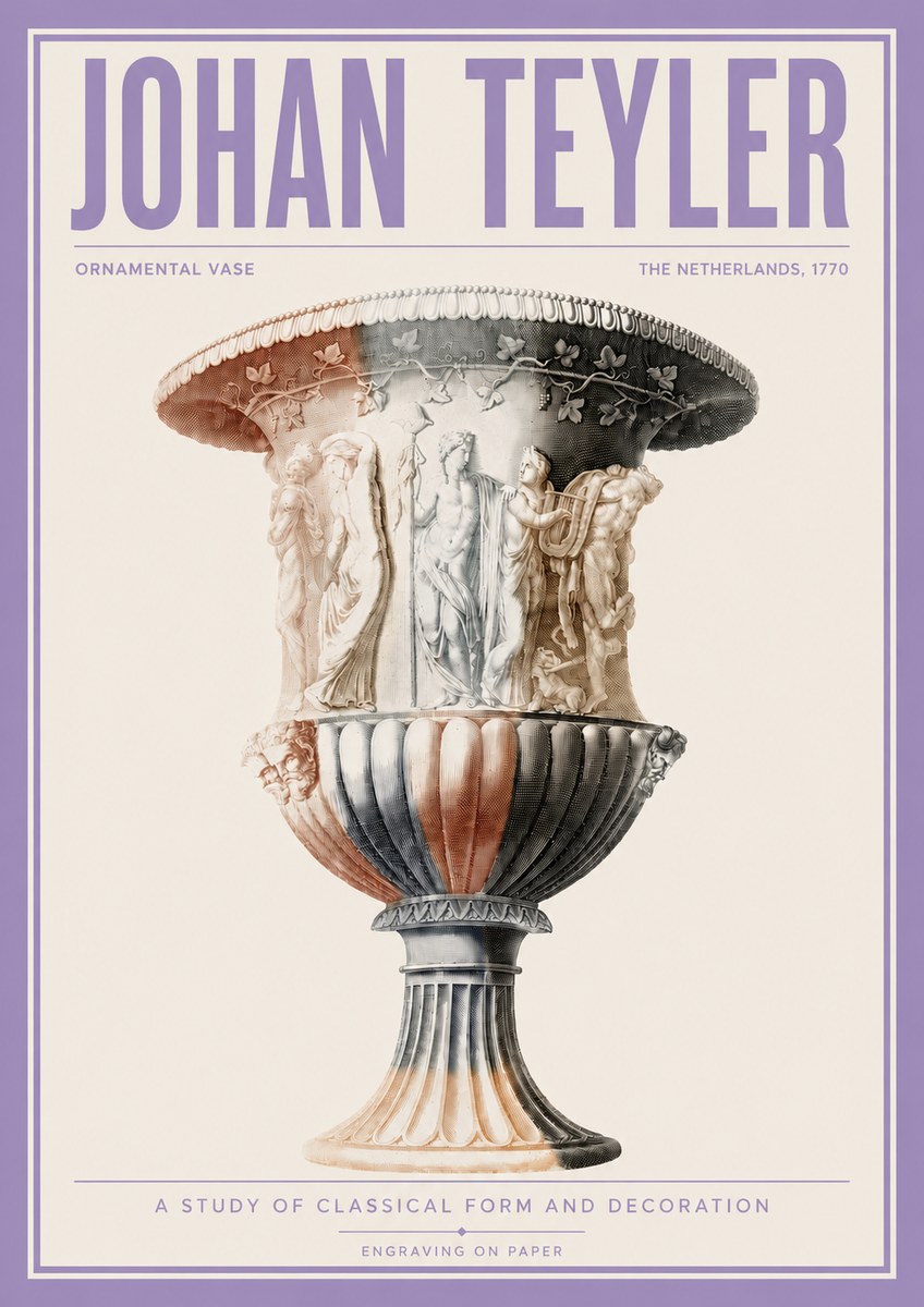 Johan Teyler Ornamental Vase I No4 - Póster