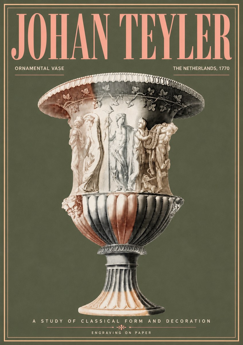 Johan Teyler Ornamental Vase I No6 - Póster