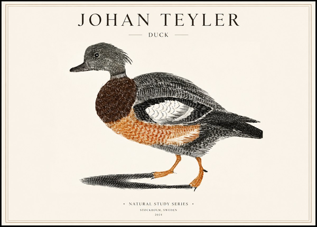 Johan Teyler Duck II No1 - Póster