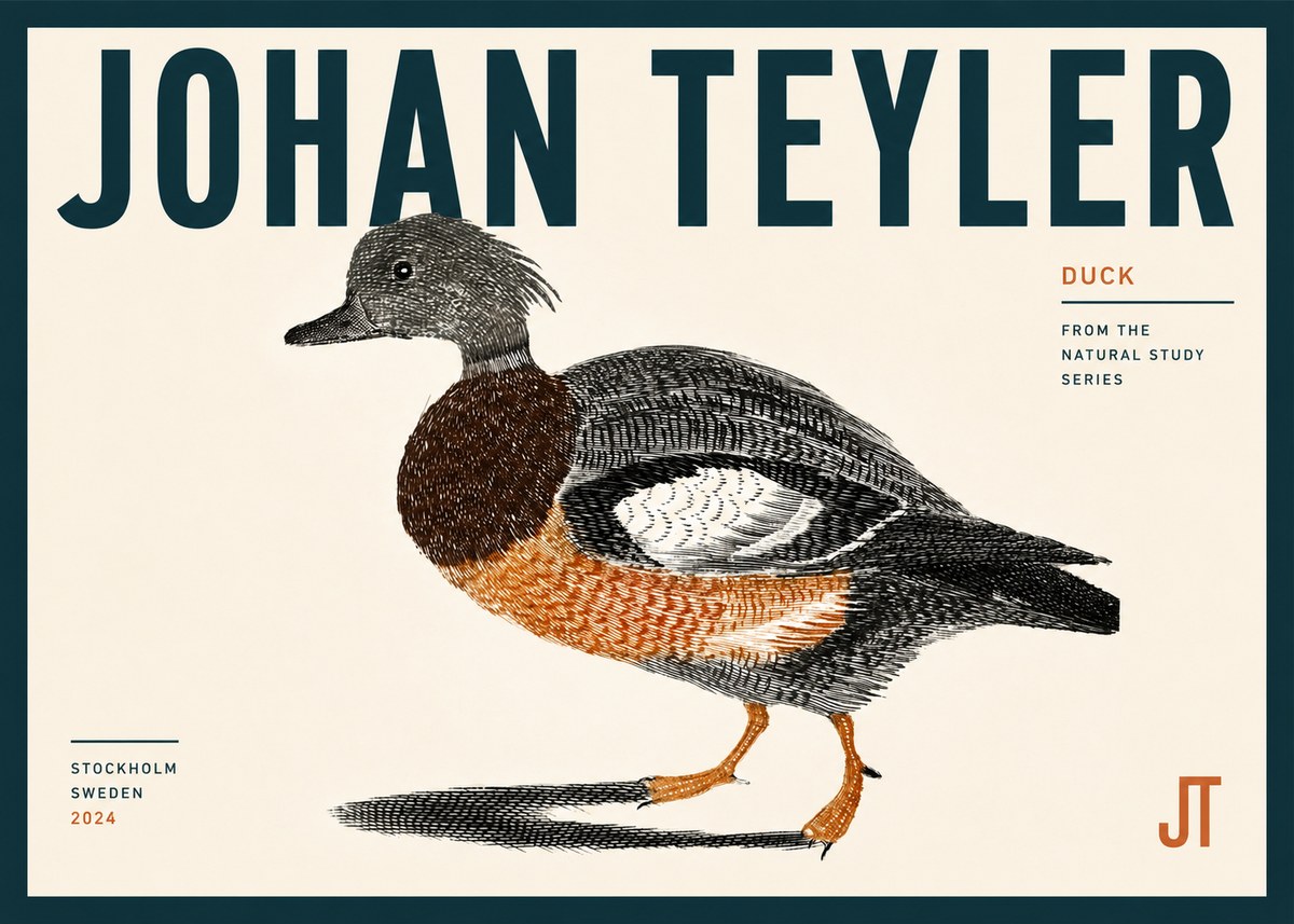 Johan Teyler Duck II No4 - Póster