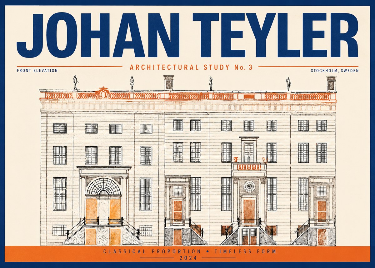 Johan Teyler Architectural Study VI No4 - Póster