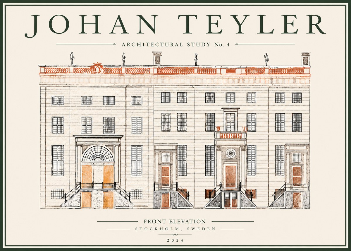 Johan Teyler Architectural Study VI No5 - Póster