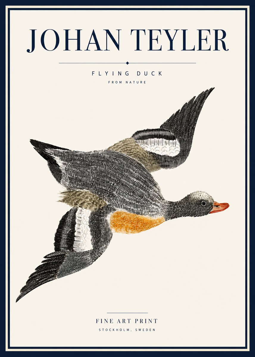 Johan Teyler Flying Duck No5 - Póster