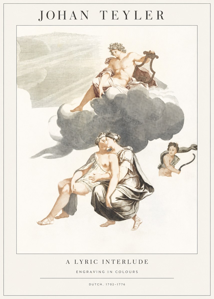 Johan Teyler Allegory of Music and Love No2 - Póster