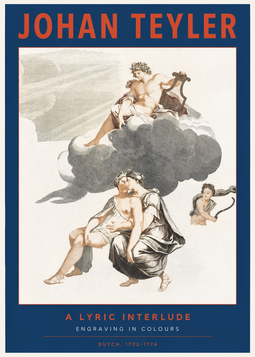 Johan Teyler Allegory of Music and Love No3 - Póster