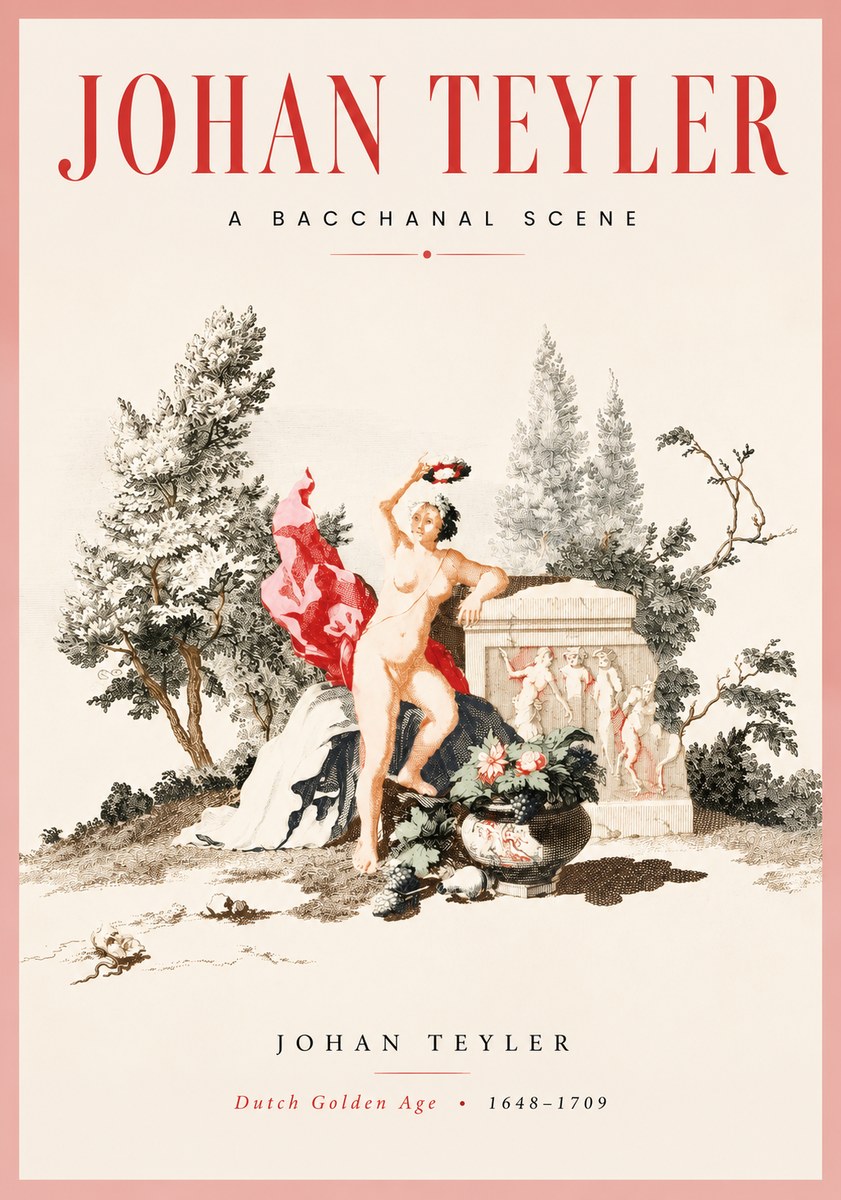 Johan Teyler A Bacchanal Scene No3 - Póster