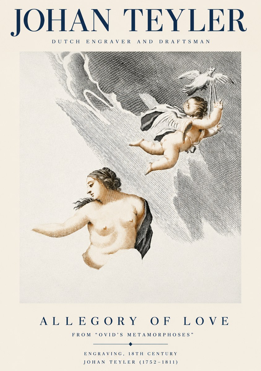 Johan Teyler Allegory of Love No3 - Póster