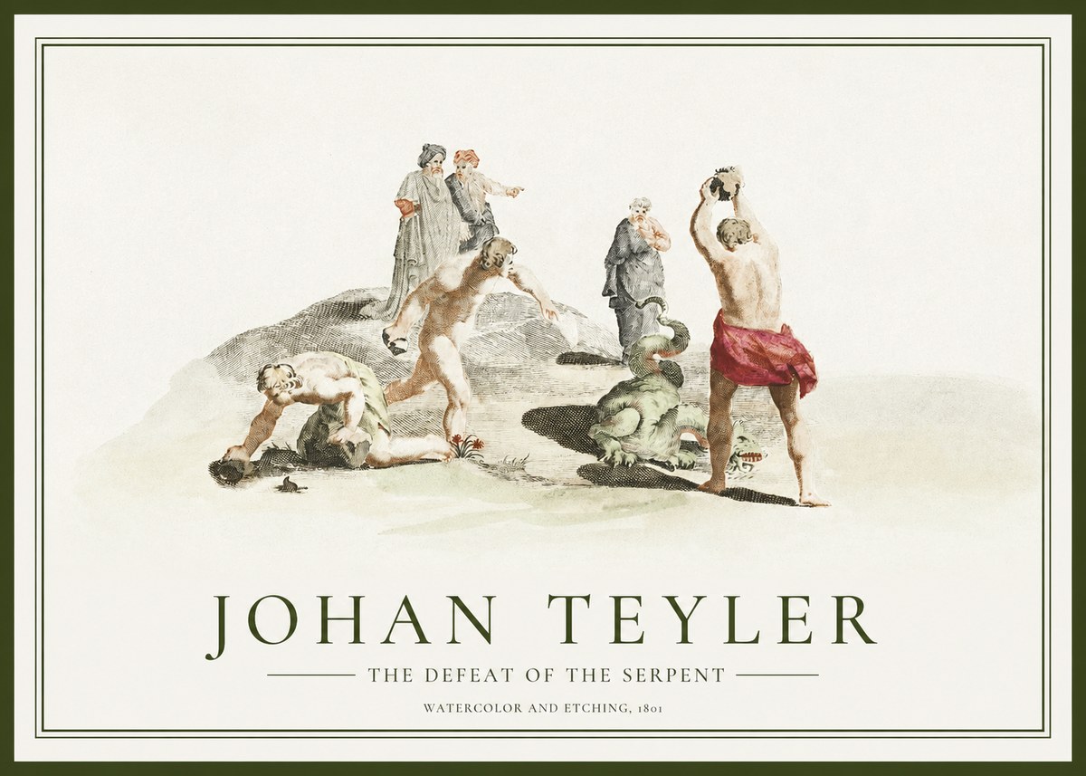 Johan Teyler Study of Ulysses and Polyphemus No2 - Póster