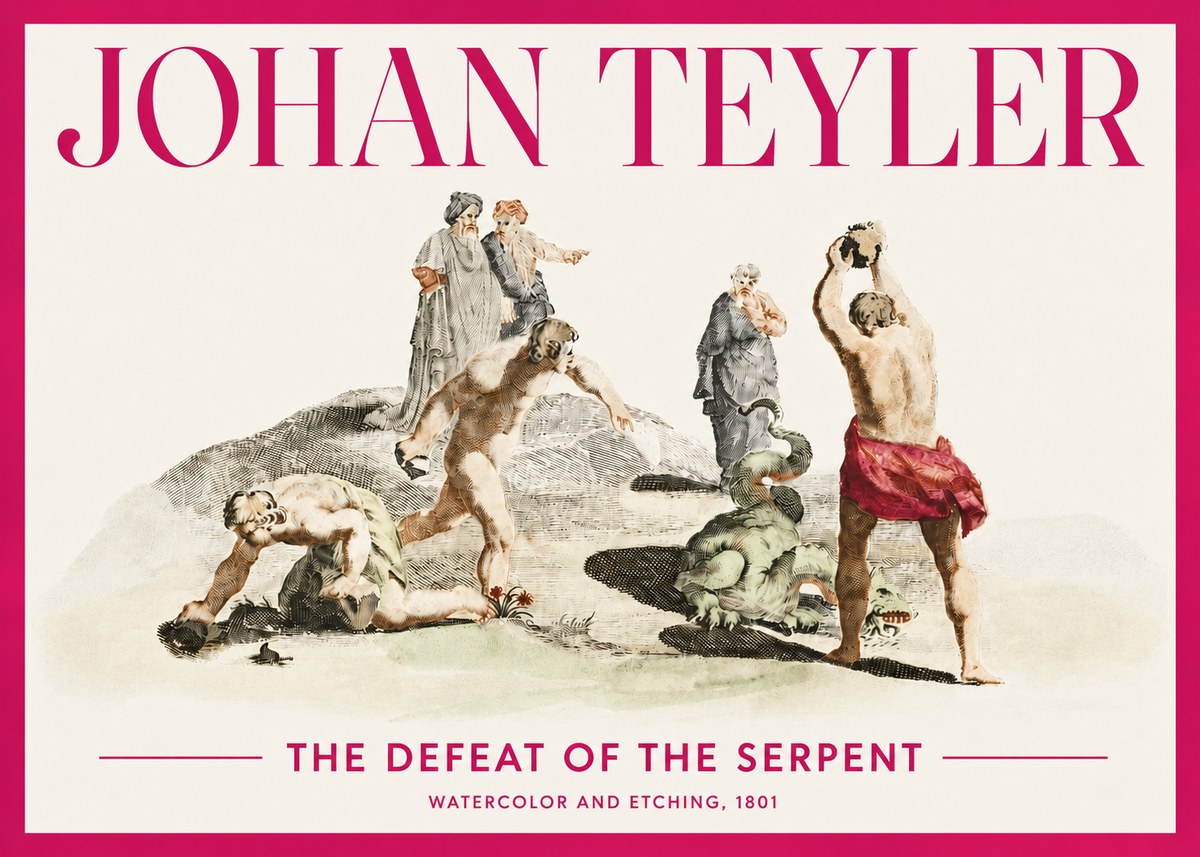 Johan Teyler Study of Ulysses and Polyphemus No4 - Póster