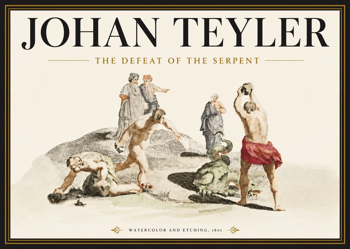 Johan Teyler Study of Ulysses and Polyphemus No6 - Póster