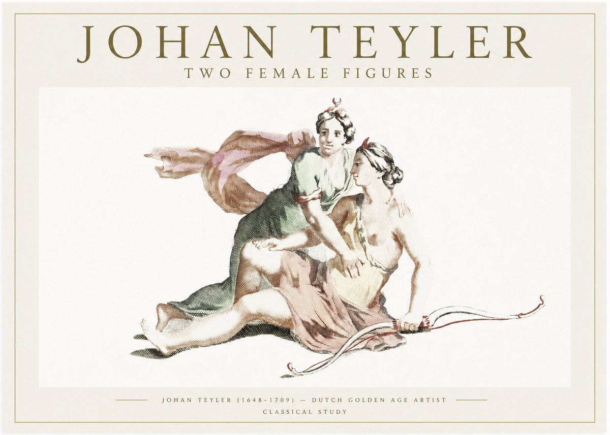 Johan Teyler Diana and Her Companion No6 - Póster