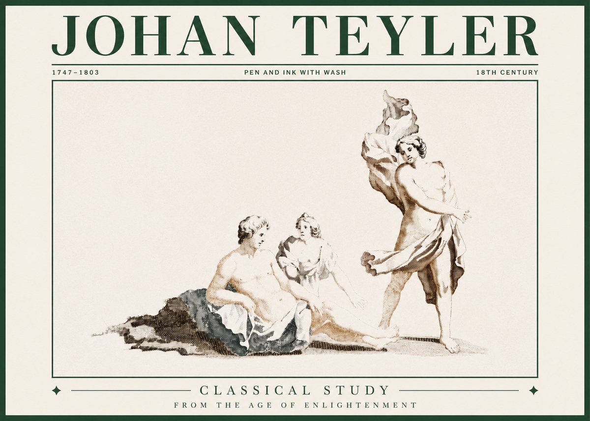 Johan Teyler Classical Study I No3 - Póster