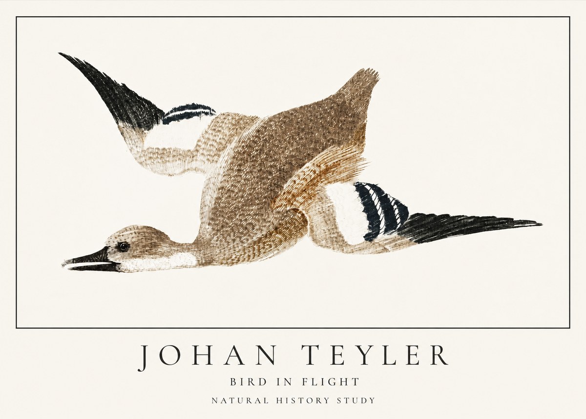 Johan Teyler Bird in Flight II No1 - Póster