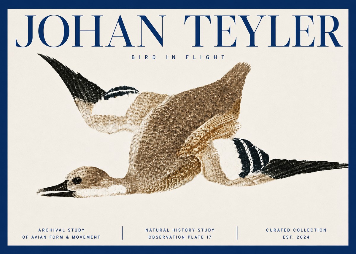 Johan Teyler Bird in Flight II No3 - Póster