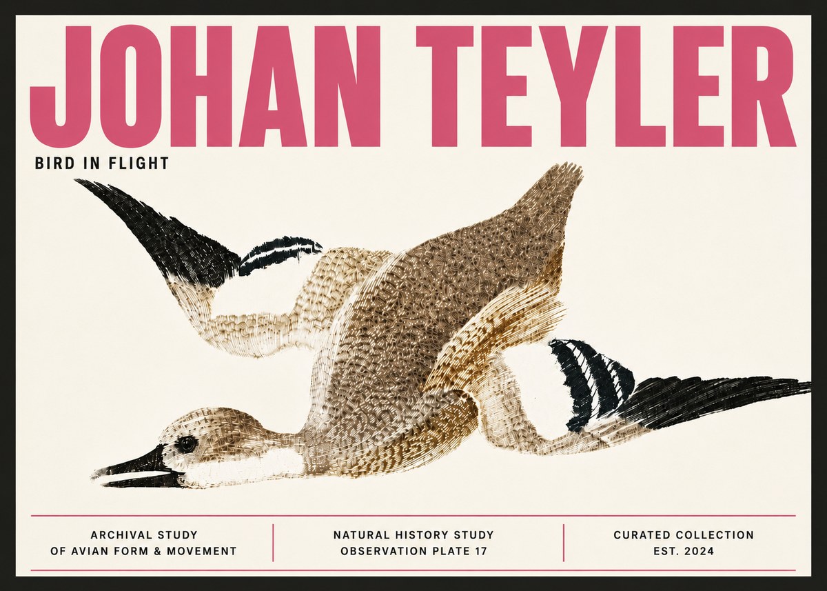 Johan Teyler Bird in Flight II No6 - Póster