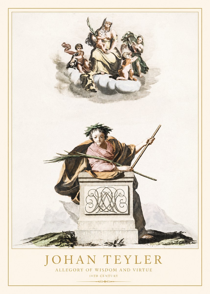 Johan Teyler Allegory of Wisdom and Virtue No1 - Póster