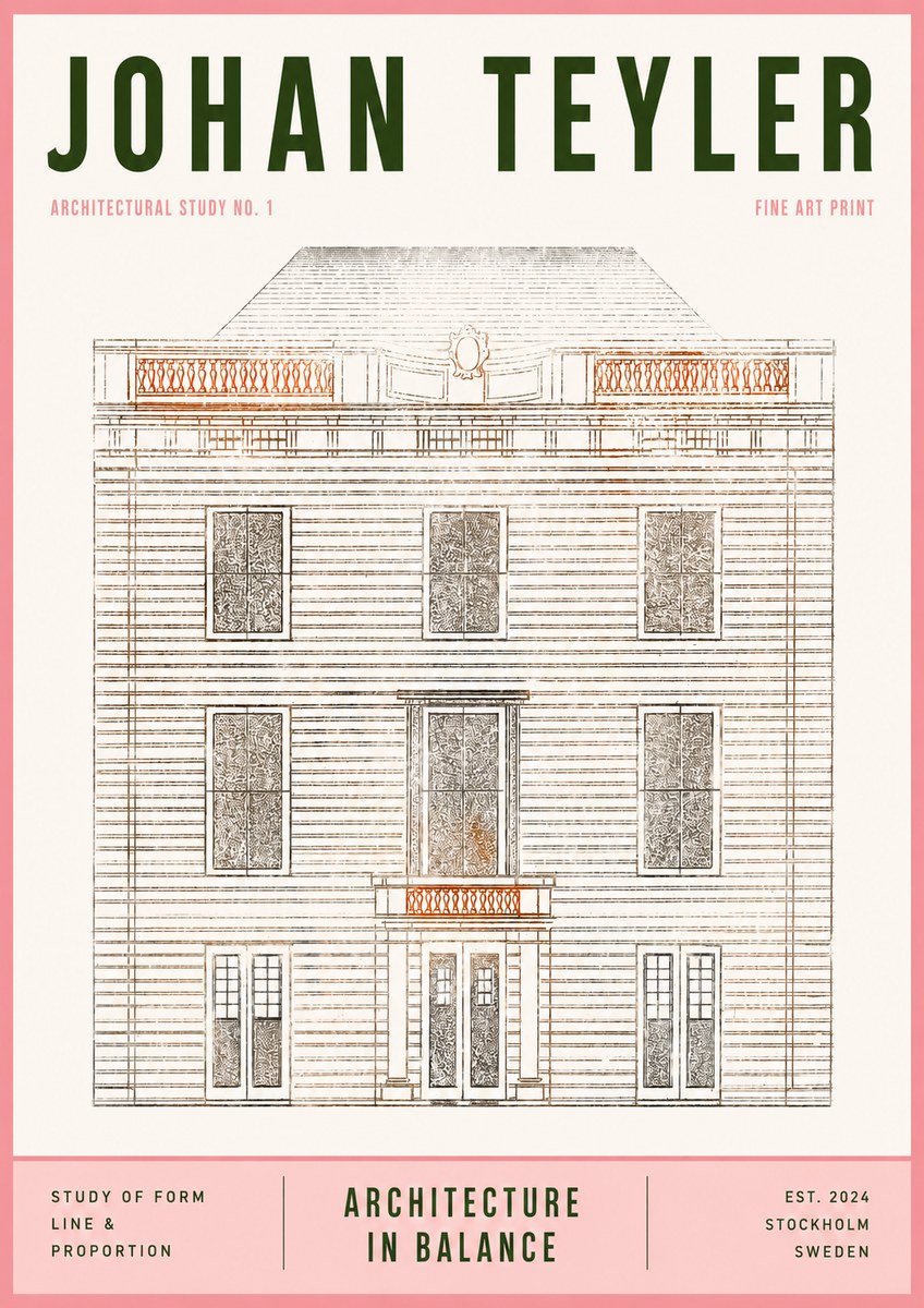 Johan Teyler Architectural Study No. 1 II No3 - Póster