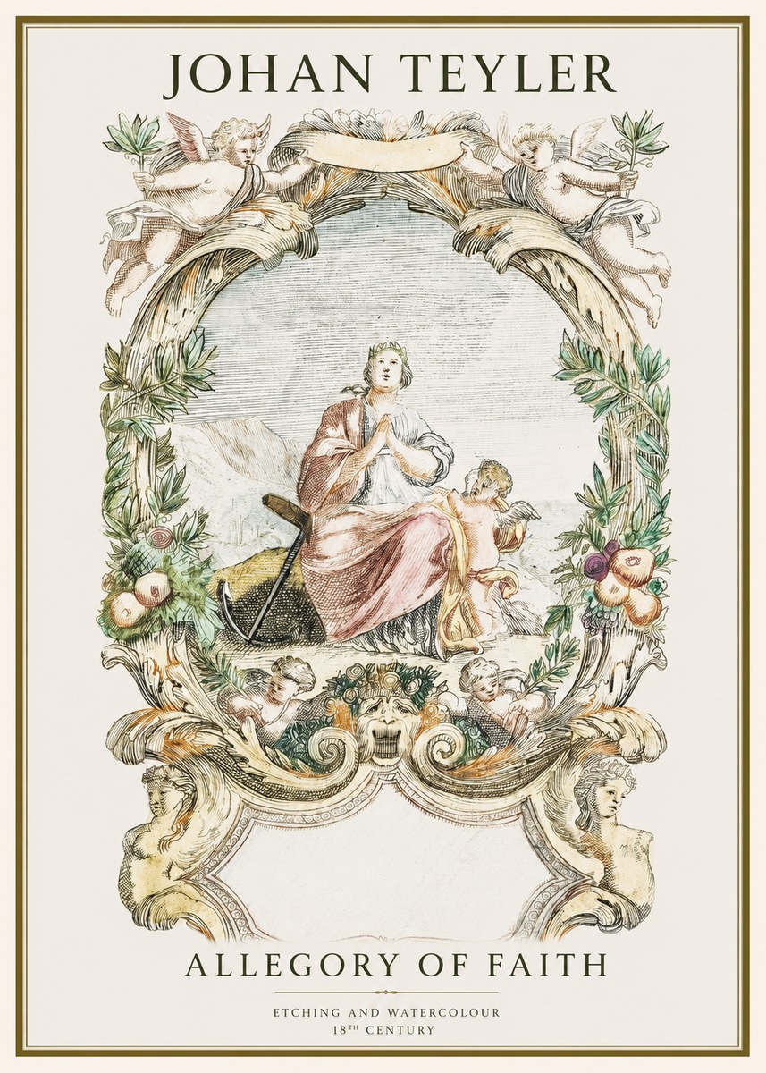 Johan Teyler Allegory of Faith No1 - Póster