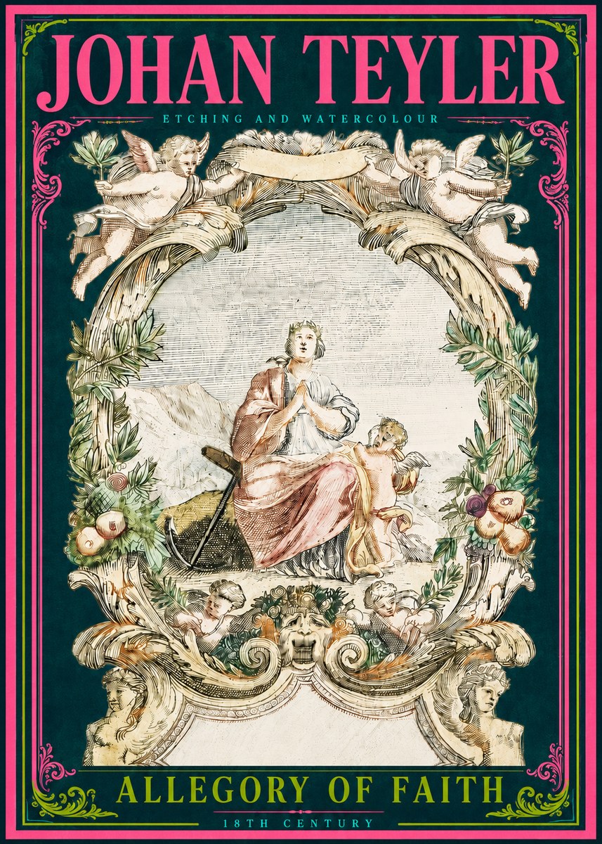 Johan Teyler Allegory of Faith No3 - Póster