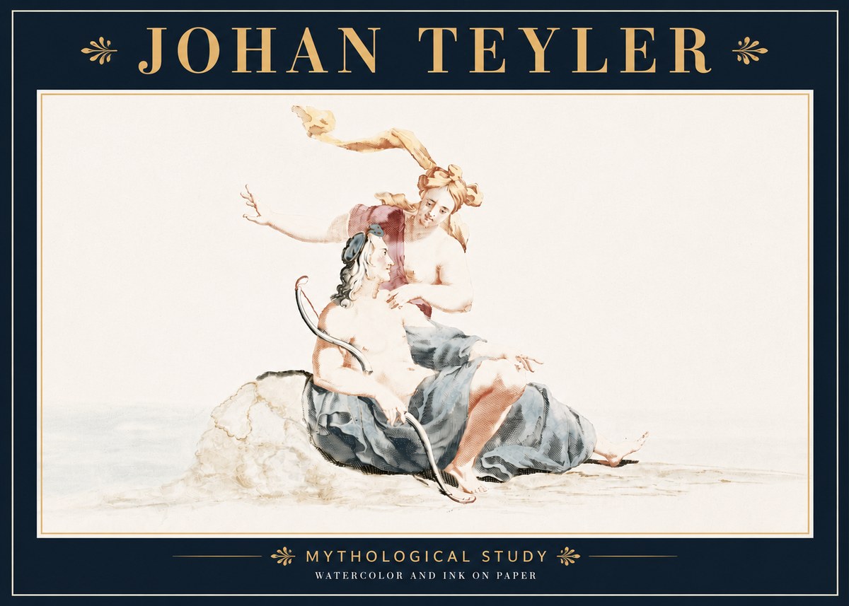 Johan Teyler Mythological Study No5 - Póster