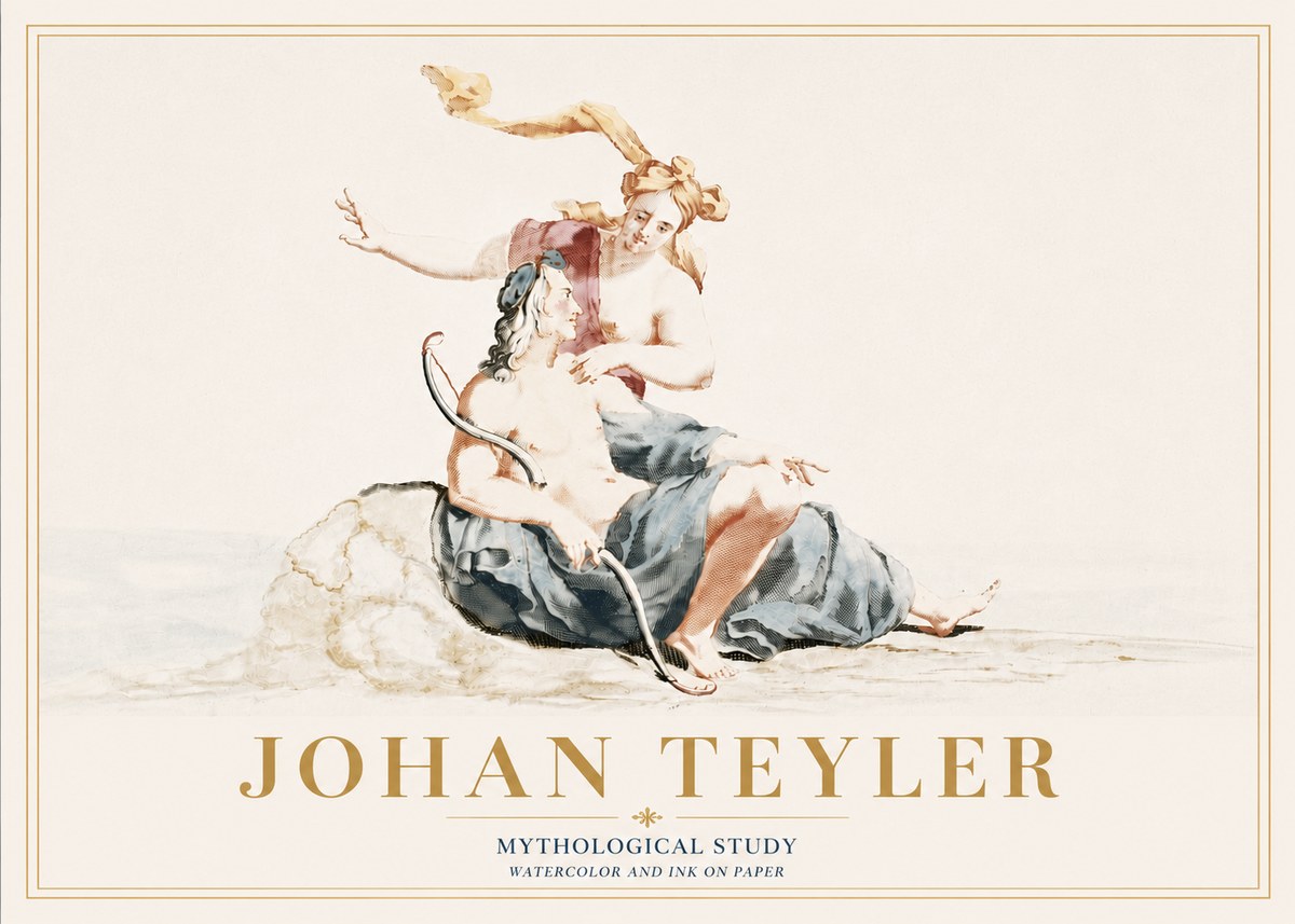 Johan Teyler Mythological Study No6 - Póster