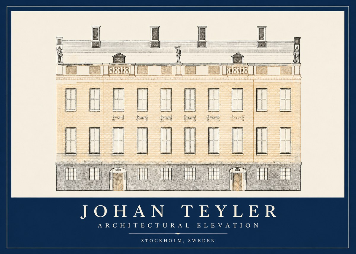 Johan Teyler Architectural Elevation No2 - Póster