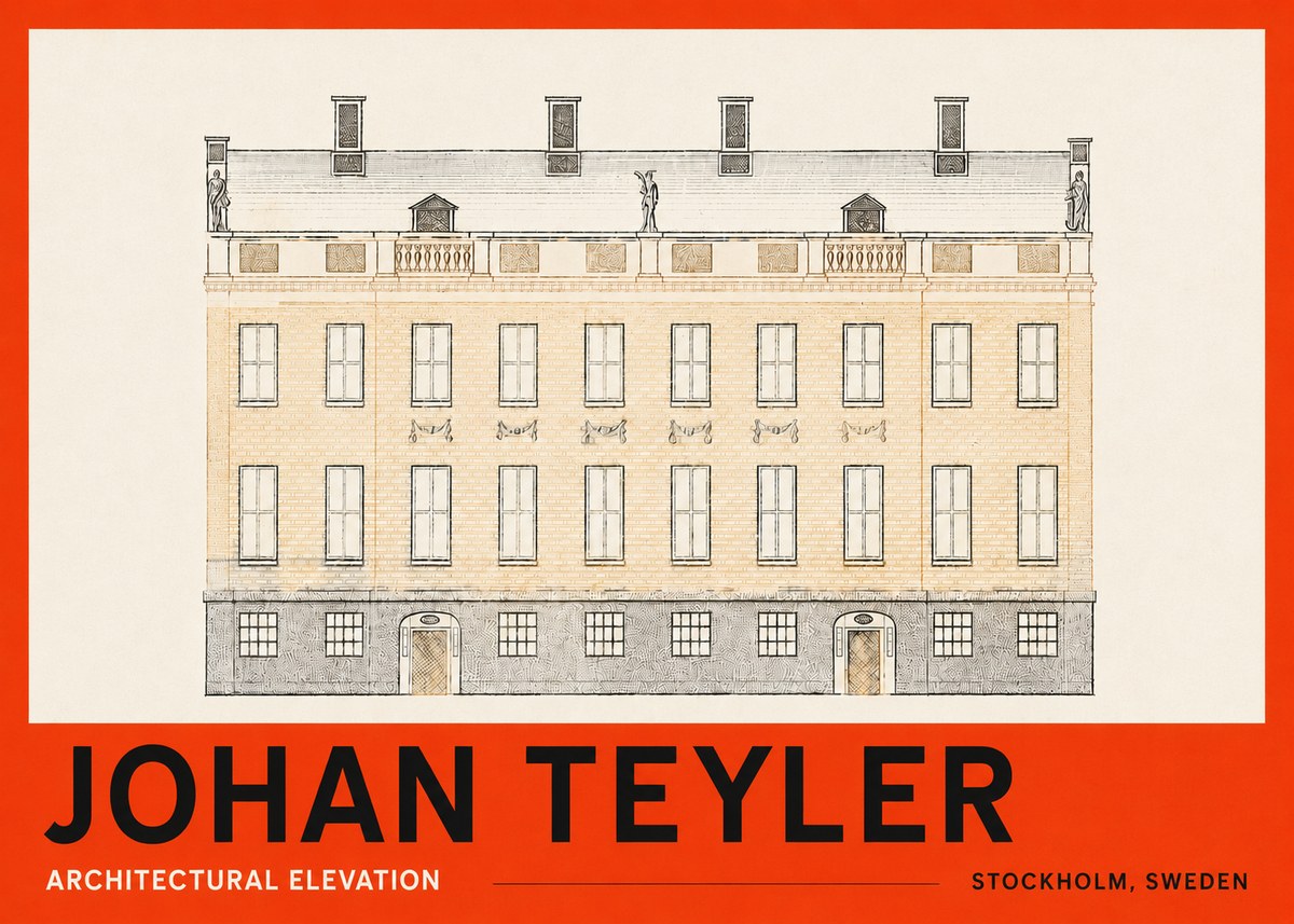 Johan Teyler Architectural Elevation No3 - Póster