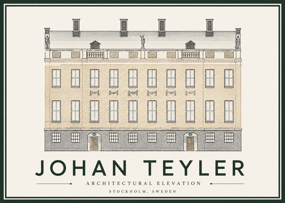 Johan Teyler Architectural Elevation No4 - Póster