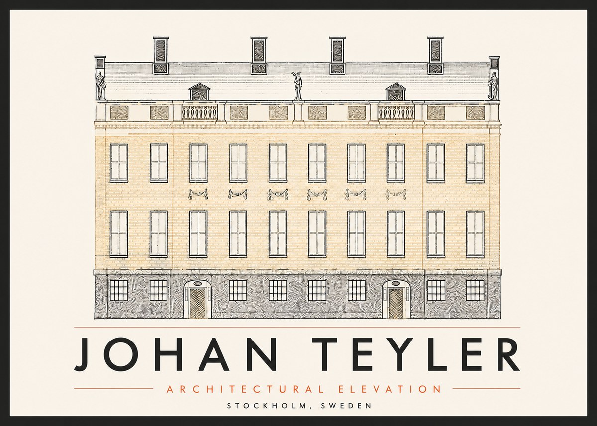 Johan Teyler Architectural Elevation No6 - Póster